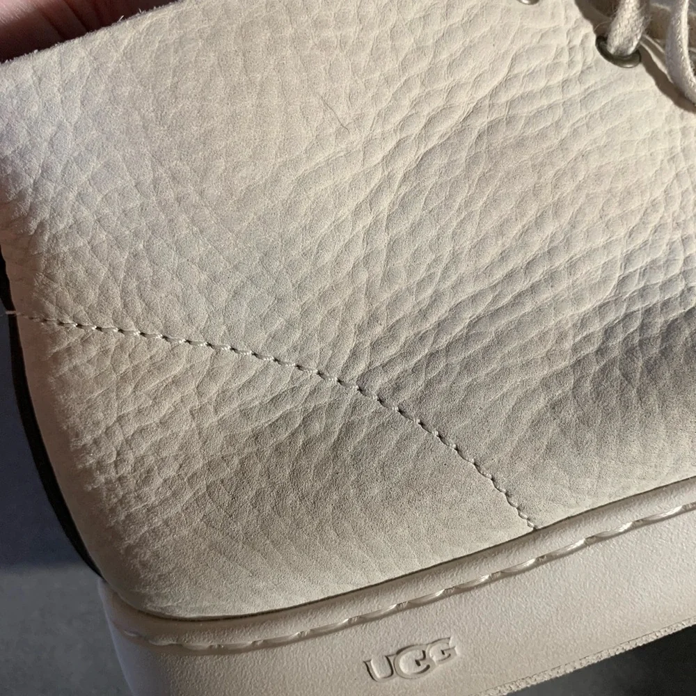 UGG Cream Colored Sneaker Boots